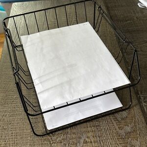 Black Wire Storage Basket